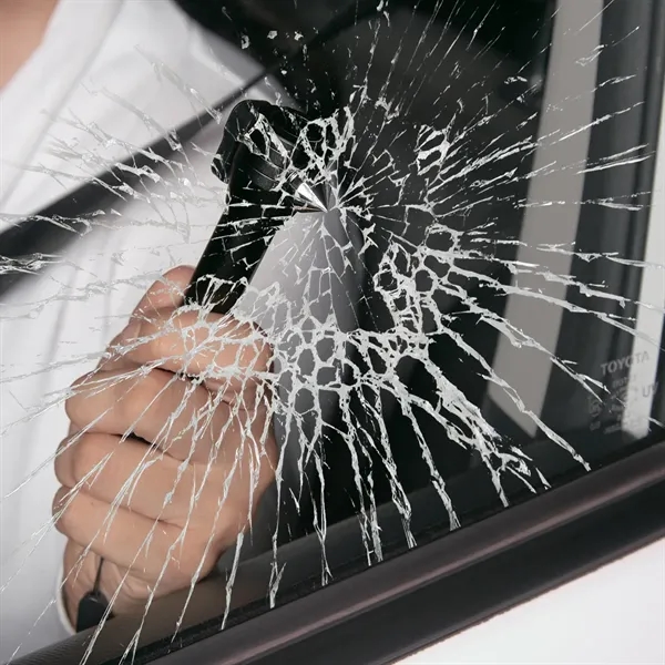 Safety tool with an extra-bright white COB flashlight, seatbelt cutter and... from ASI 61125 Hit Promotional Products / Hit®