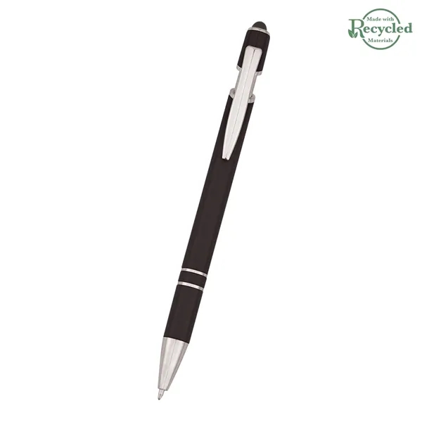 Roslin pen measuring 5 1/2" with a plunger-action mechanism and stylus... from ASI 61125 Hit Promotional Products / Hit®
