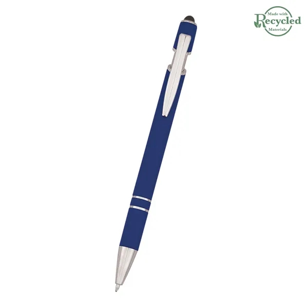 Roslin pen measuring 5 1/2" with a plunger-action mechanism and stylus... from ASI 61125 Hit Promotional Products / Hit®