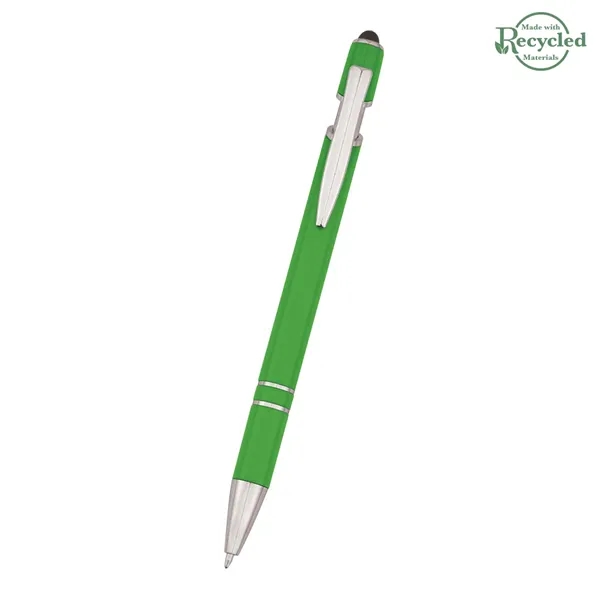 Roslin pen measuring 5 1/2" with a plunger-action mechanism and stylus... from ASI 61125 Hit Promotional Products / Hit®