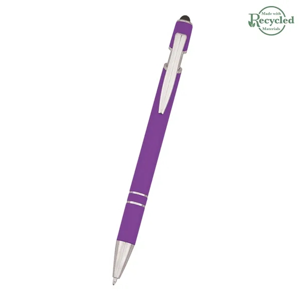 Roslin pen measuring 5 1/2" with a plunger-action mechanism and stylus... from ASI 61125 Hit Promotional Products / Hit®