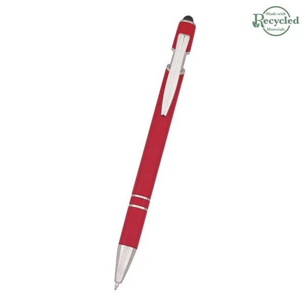 Roslin pen measuring 5 1/2" with a plunger-action mechanism and stylus... from ASI 61125 Hit Promotional Products / Hit®