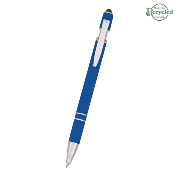 Roslin pen measuring 5 1/2" with a plunger-action mechanism and stylus... from ASI 61125 Hit Promotional Products / Hit®