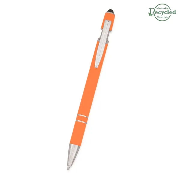 Roslin pen measuring 5 1/2" with a plunger-action mechanism and stylus... from ASI 61125 Hit Promotional Products / Hit®