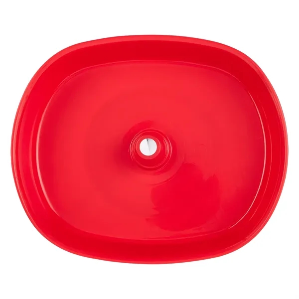 30 oz. oval Grub Tub with straw hole in the middle... from ASI 61125 Hit Promotional Products / Hit®