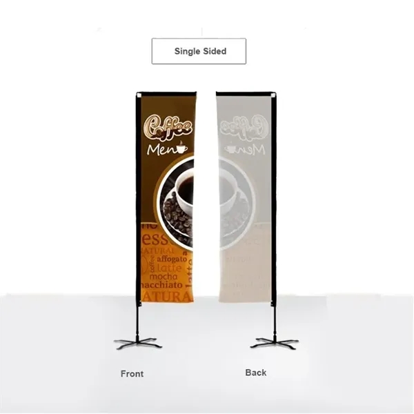 10-ft single sided rectangle flag used for advertisement in outdoor events.... from ASI 66230 Landes Inc