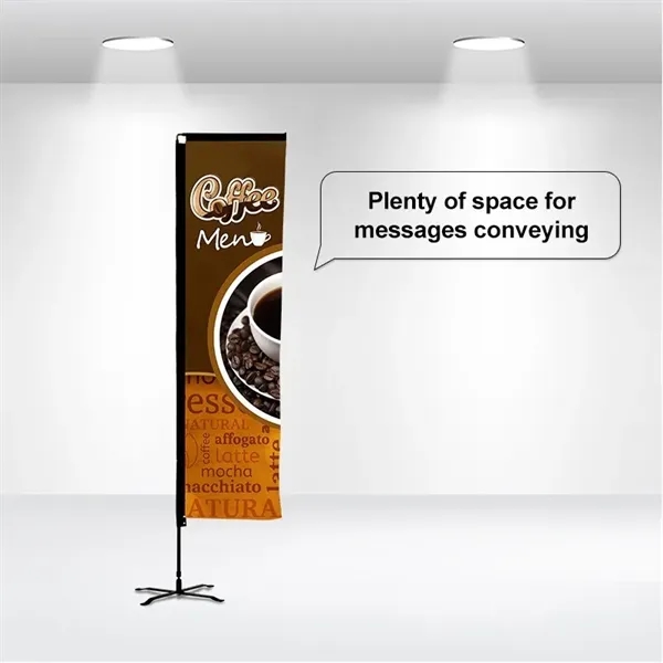 10-ft single sided rectangle flag used for advertisement in outdoor events.... from ASI 66230 Landes Inc