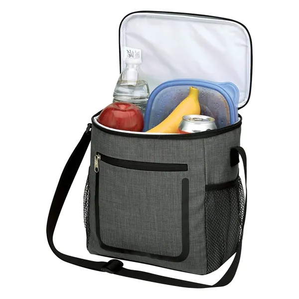 9" x 9 1/2" x 5 1/4" gray lunch bag made... from ASI 61125 Hit Promotional Products / Hit®
