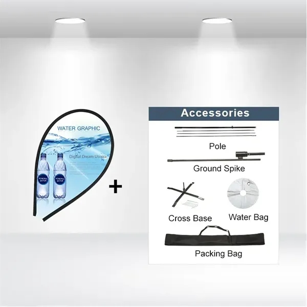 9-ft R-shaped double sided flag for advertisement.... from ASI 66230 Landes Inc