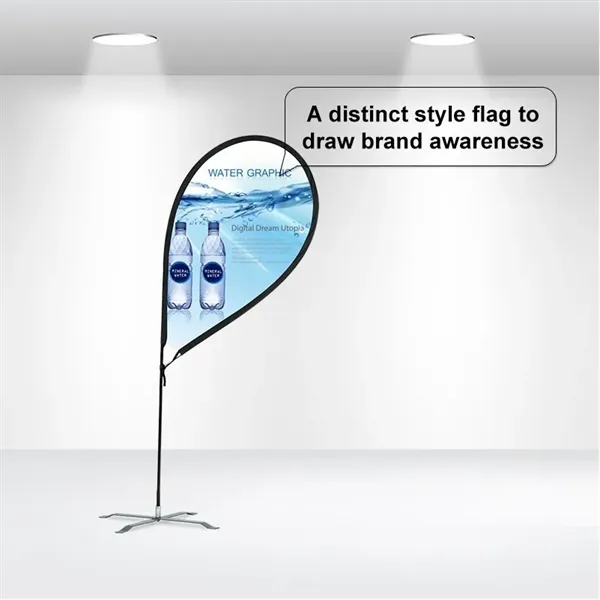 9-ft R-shaped double sided flag for advertisement.... from ASI 66230 Landes Inc