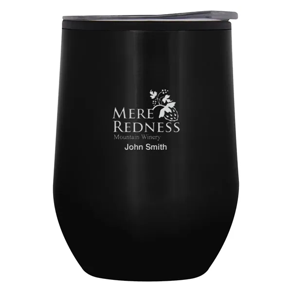 12 oz. BPA-free wine cup with non-slip bottom, stainless steel outer,... from ASI 61125 Hit Promotional Products / Hit®