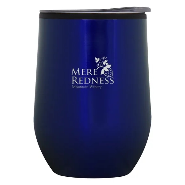 12 oz. BPA-free wine cup with non-slip bottom, stainless steel outer,... from ASI 61125 Hit Promotional Products / Hit®
