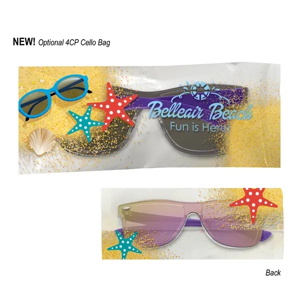 Sunglasses with shield mirrored UV400 lenses that provide 100% UVA and... from ASI 61125 Hit Promotional Products / Hit®