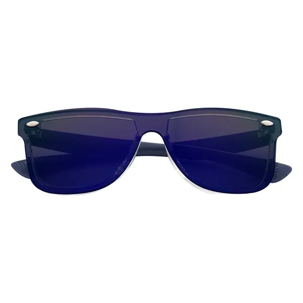 Sunglasses with shield mirrored UV400 lenses that provide 100% UVA and... from ASI 61125 Hit Promotional Products / Hit®