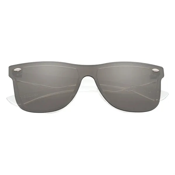 Sunglasses with shield mirrored UV400 lenses that provide 100% UVA and... from ASI 61125 Hit Promotional Products / Hit®