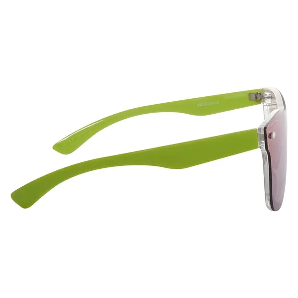 Sunglasses with shield mirrored UV400 lenses that provide 100% UVA and... from ASI 61125 Hit Promotional Products / Hit®