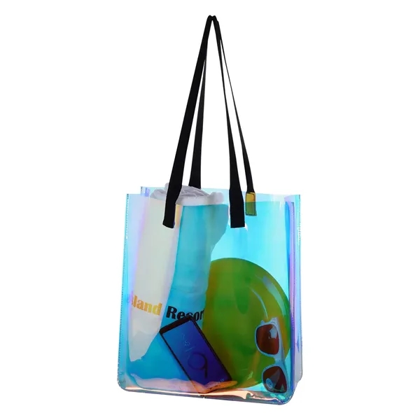 Tote bag made of iridescent PVC material with 26" handles and... from ASI 61125 Hit Promotional Products / Hit®
