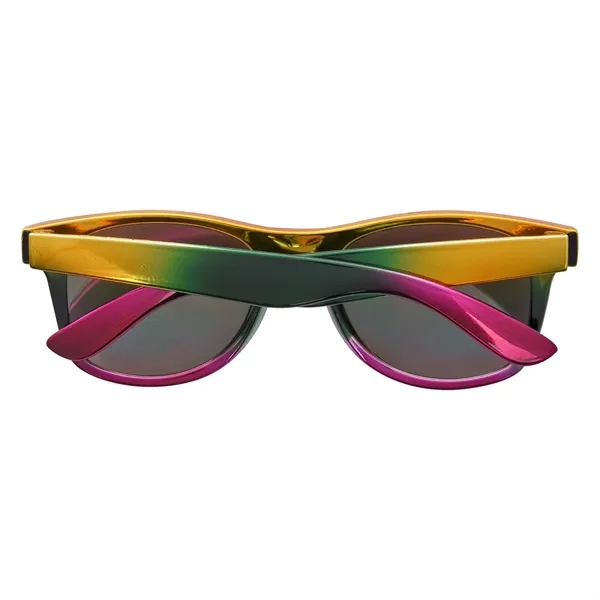 Sunglasses with a metallic rainbow design and UV400 lenses that provide... from ASI 61125 Hit Promotional Products / Hit®