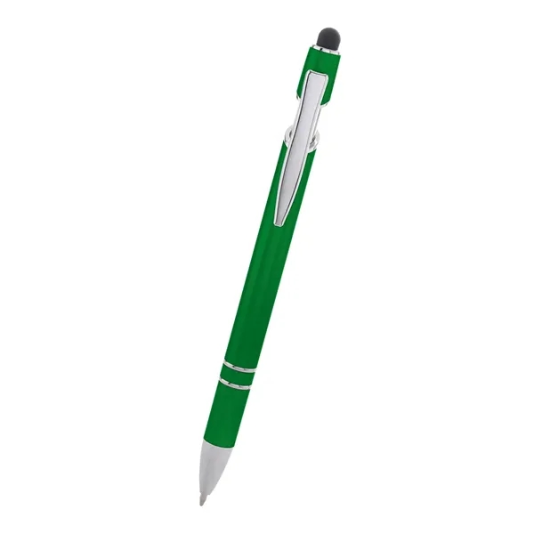 Plunger-action ballpoint pen with a stylus on top... from ASI 61125 Hit Promotional Products / Hit®