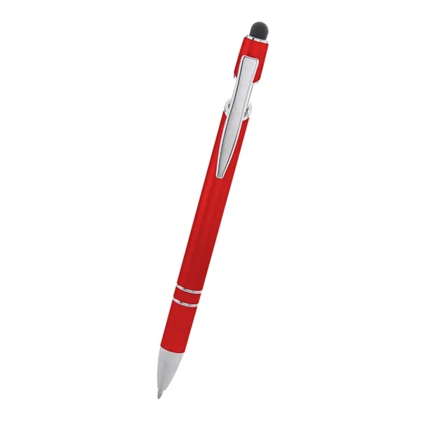 Plunger-action ballpoint pen with a stylus on top... from ASI 61125 Hit Promotional Products / Hit®