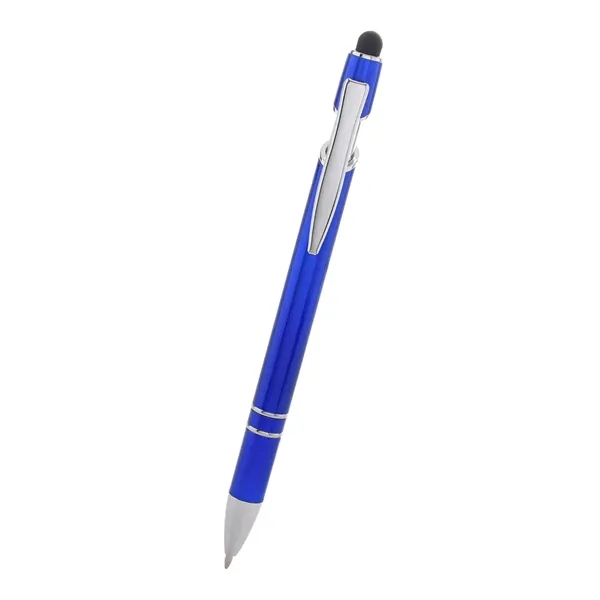 Plunger-action ballpoint pen with a stylus on top... from ASI 61125 Hit Promotional Products / Hit®