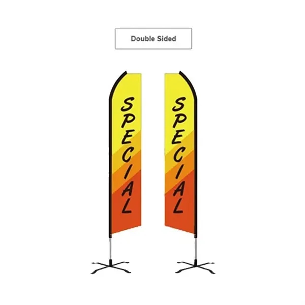 Swooper flag with square bottom and tops that make its particular... from ASI 66230 Landes Inc