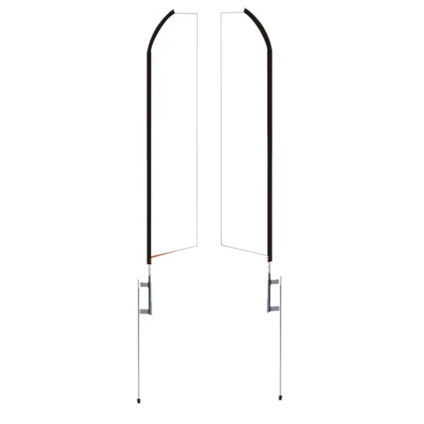 Swooper flag with square bottom and tops that make its particular... from ASI 66230 Landes Inc