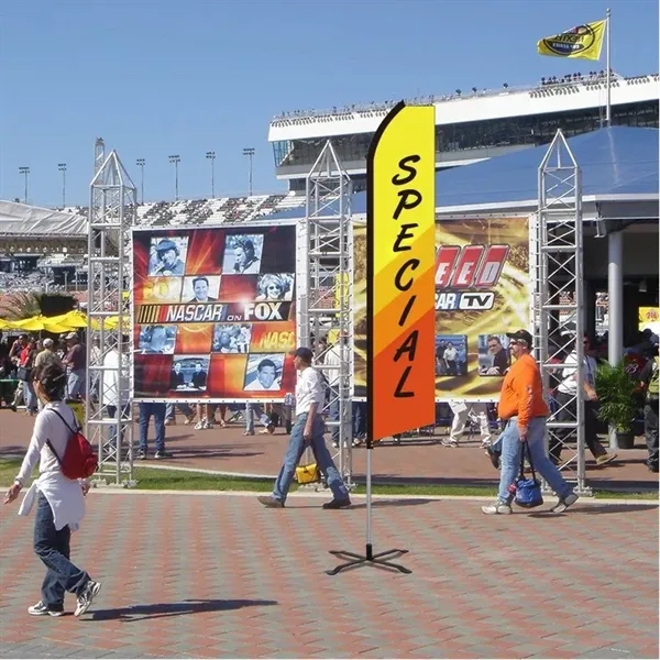 Swooper flag with square bottom and tops that make its particular... from ASI 66230 Landes Inc