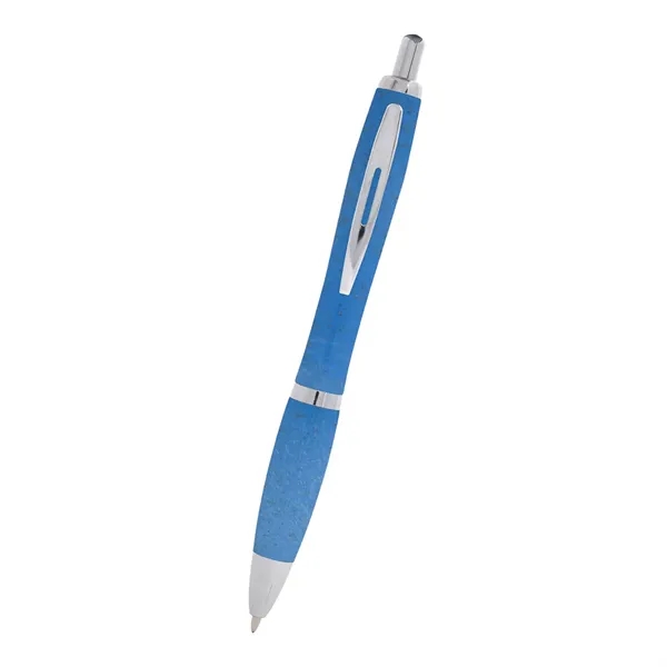 Plunger-action ballpoint pen made of straw polypropylene... from ASI 61125 Hit Promotional Products / Hit®