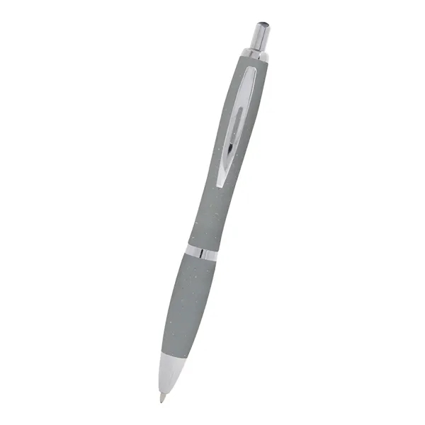 Plunger-action ballpoint pen made of straw polypropylene... from ASI 61125 Hit Promotional Products / Hit®
