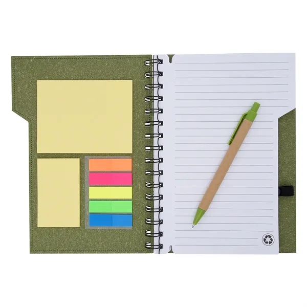 Inspire spiral notebook with 80 lined pages, a sticky notepad, and... from ASI 61125 Hit Promotional Products / Hit®