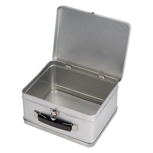 Throwback tin lunch box for taking your meal to work or... from ASI 61125 Hit Promotional Products / Hit®