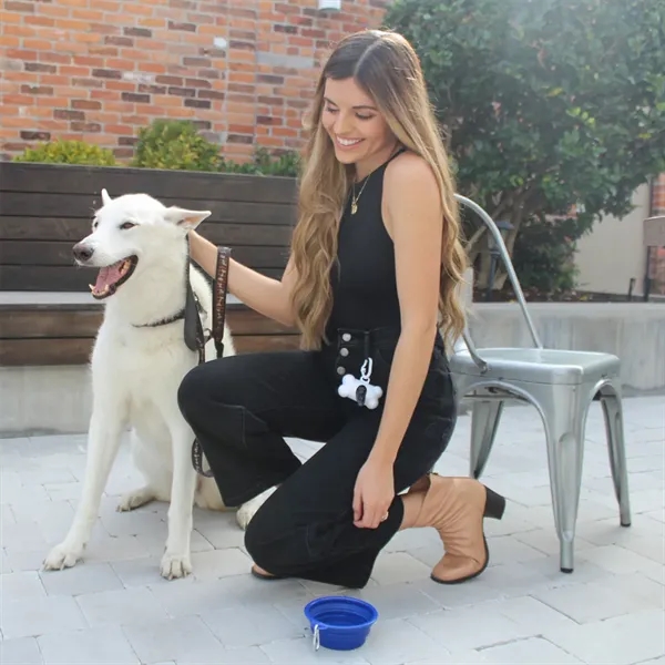 Collapsible pet bowl for giving you dog a drink of water... from ASI 61125 Hit Promotional Products / Hit®