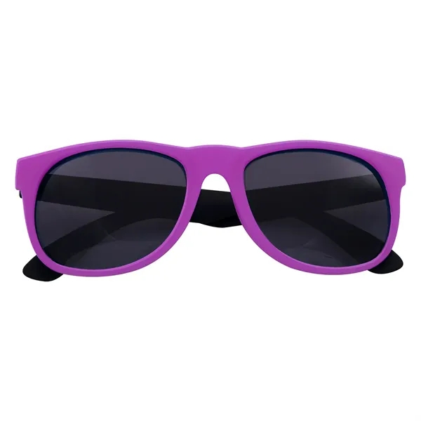 Kapowski rubberized sunglasses for a boost in style while protecting against... from ASI 61125 Hit Promotional Products / Hit®