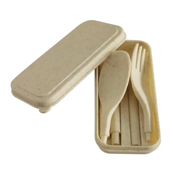 4 1/3" x 1" Harvest cutlery set with take-apart fork, spoon... from ASI 61125 Hit Promotional Products / Hit®