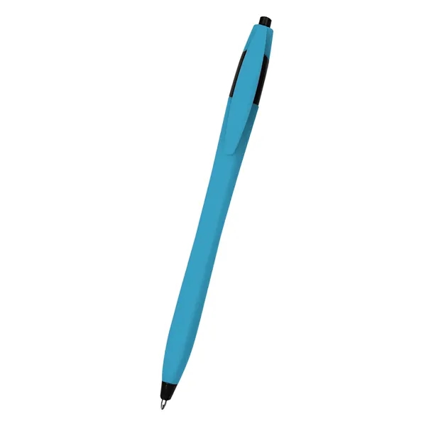 Ellie Dart 5.75" plunger-action ballpoint pen with rubberized grip and pocket... from ASI 61125 Hit Promotional Products / Hit®