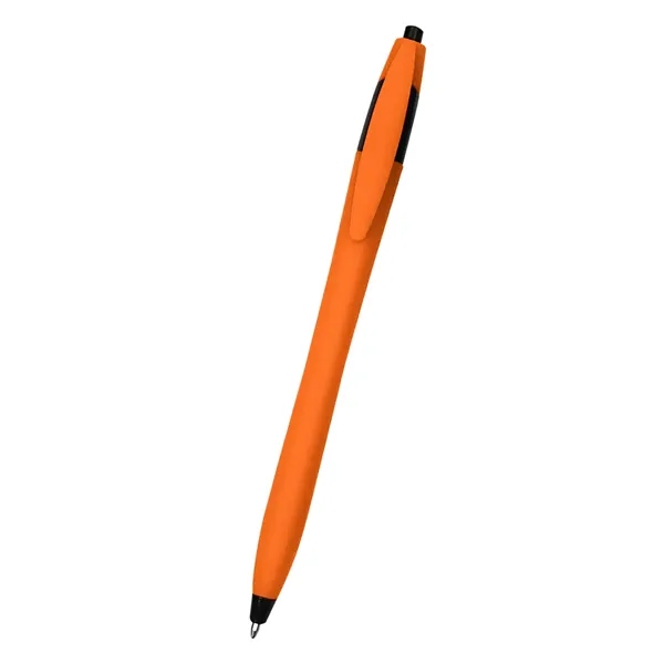 Ellie Dart 5.75" plunger-action ballpoint pen with rubberized grip and pocket... from ASI 61125 Hit Promotional Products / Hit®