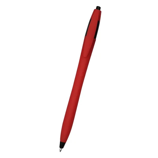Ellie Dart 5.75" plunger-action ballpoint pen with rubberized grip and pocket... from ASI 61125 Hit Promotional Products / Hit®