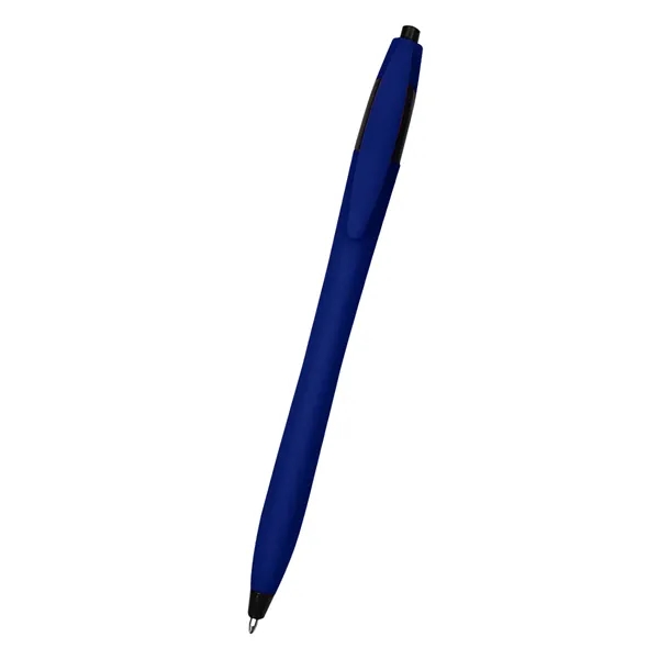Ellie Dart 5.75" plunger-action ballpoint pen with rubberized grip and pocket... from ASI 61125 Hit Promotional Products / Hit®