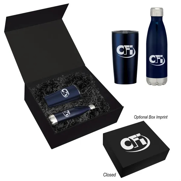 Perfect Pair gift set with 16 oz. stainless steel Swiggy sports... from ASI 61125 Hit Promotional Products / Hit®