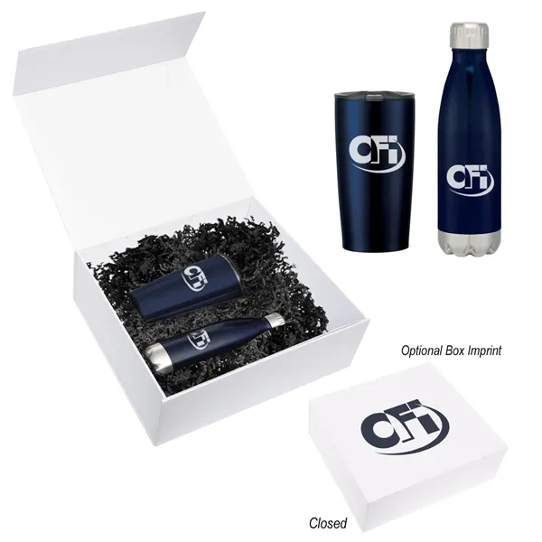 Perfect Pair gift set with 16 oz. stainless steel Swiggy sports... from ASI 61125 Hit Promotional Products / Hit®