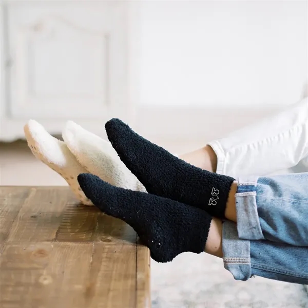 Fuzzy socks made for a layer of warmth and comfort on... from ASI 61125 Hit Promotional Products / Hit®
