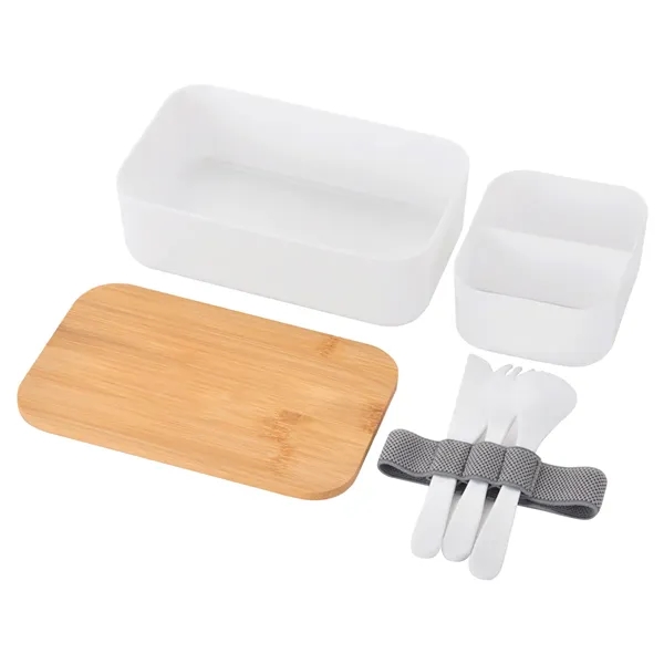 Bountiful bento box with insulated carrying case for taking your food... from ASI 61125 Hit Promotional Products / Hit®