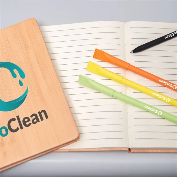 7" x 5" journal with polyurethane cover and 80 sheets of... from ASI 61125 Hit Promotional Products / Hit®