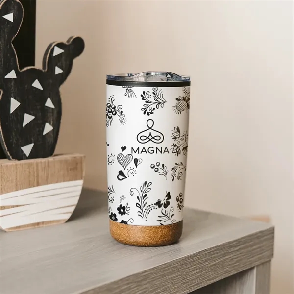 20 ounce stainless steel tumbler with lid and rubberized base.... from ASI 61125 Hit Promotional Products / Hit®