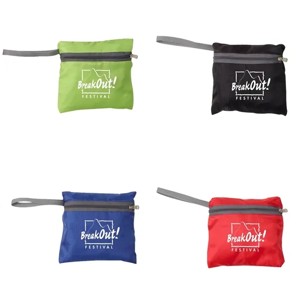 Foldable ripstop travel backpack plus 1 color silkscreen imprint on 1... from ASI 37218 Athena Promo (tm)