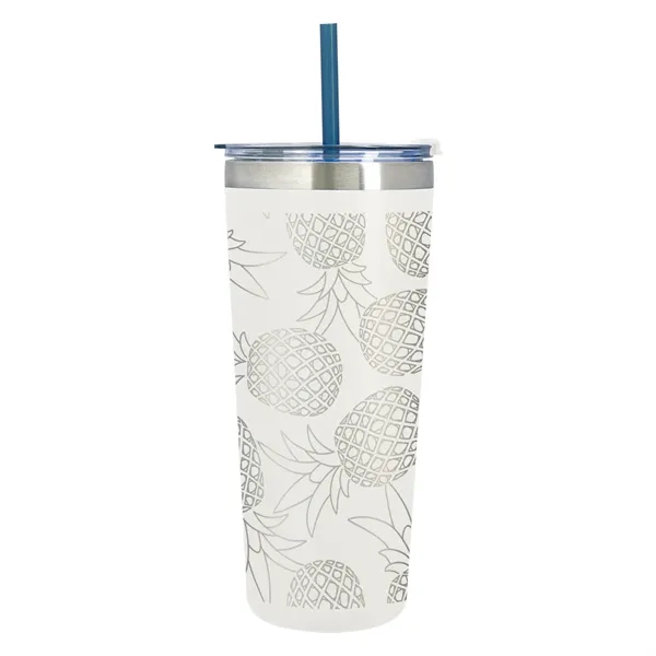 24 oz. stainless steel tumbler with double wall vacuum insulation, snap-on,... from ASI 61125 Hit Promotional Products / Hit®