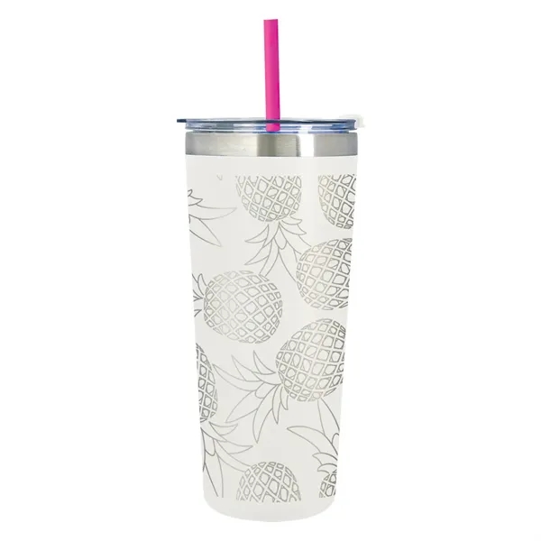 24 oz. stainless steel tumbler with double wall vacuum insulation, snap-on,... from ASI 61125 Hit Promotional Products / Hit®