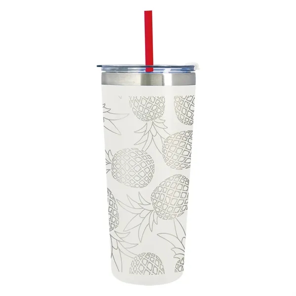 24 oz. stainless steel tumbler with double wall vacuum insulation, snap-on,... from ASI 61125 Hit Promotional Products / Hit®