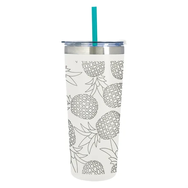 24 oz. stainless steel tumbler with double wall vacuum insulation, snap-on,... from ASI 61125 Hit Promotional Products / Hit®
